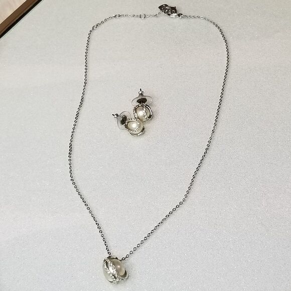 NUDE SET WHITE RHODIUM PLATED